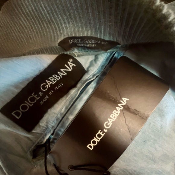 Authentic Dolce & Gabbana_ Authentic Apparel_Washed Blue Cotton Rebel Jacket - Picture 6 of 9